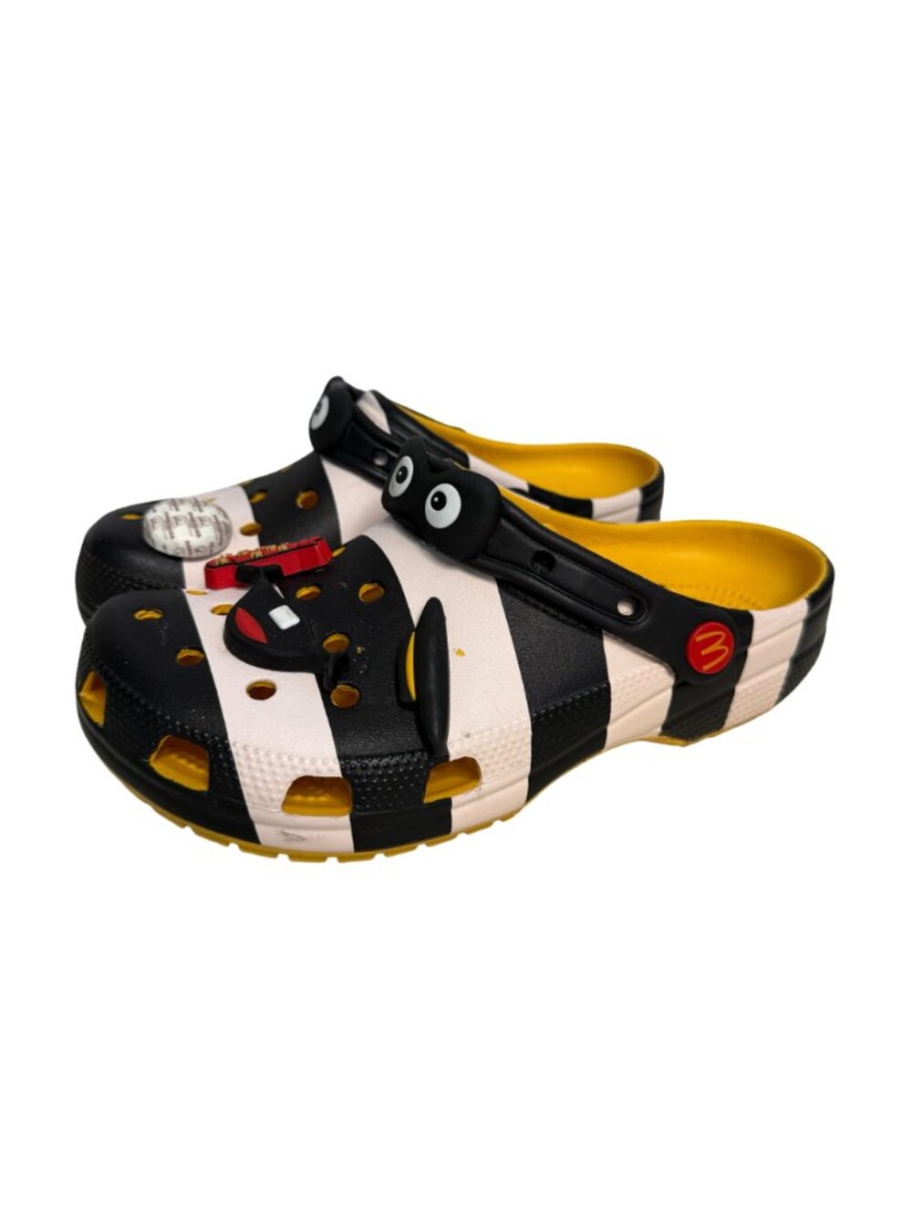 Crocs X McDonalds Hamburglar Classic Clogs Women 8 Men 6 With Bag - Picture 4 of 9